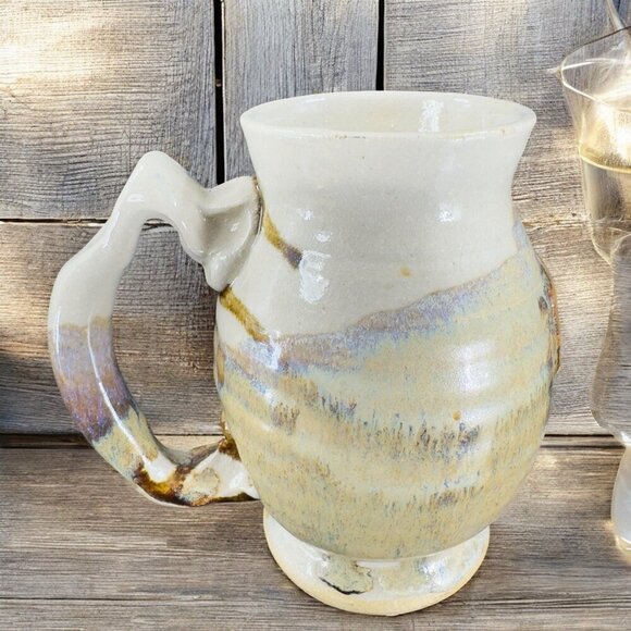 CONGDON WARD WALDEN Hand Made Pottery Stoneware Coffee Mug Cup Artist Signed - Picture 2 of 14